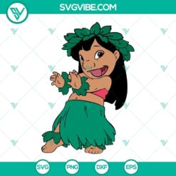 Lilo Pelekai SVG design from Lilo And Stitch, downloadable in PNG, DXF, EPS formats for crafting projects.