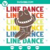 Line Dance SVG featuring Cowboy Boots and Western Dancing designs in PNG, SVG, DXF, EPS file formats.