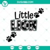 Lion paw print SVG design for Cricut and Silhouette machines, in DXF, EPS, and PNG formats. Ideal for wildlife-themed crafts.