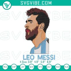 Lionel Messi Embroidery File, Soccer Champion Sports Design
