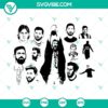 Lionel Messi SVG Bundle featuring World Cup 2022 designs, Messi SVG File for digital projects.