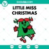 Cute Little Miss Christmas themed SVG images for Cricut. Includes PNG, DXF, and EPS cut files. Ideal for holiday crafts.