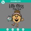 Little Miss New Year SVG for Cricut and Silhouette, PNG DXF EPS cut files download, festive girl in party hat and sash, happy new year theme.