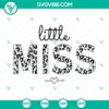 Little Miss Leopard SVG file with cute and trendy design - SVG, PNG, DXF, EPS cut files for digital crafting projects.