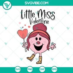 Cute Little Miss Valentine and Kids SVG images for Valentines Day projects.