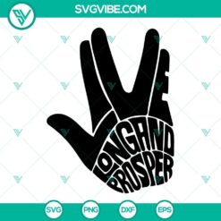 LLAP hand gesture SVG file inspired by Star Trek for fans. Geometric design with phrase "Live Long And Prosper" in a digital format.