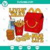 Livin That Nug Life SVG Images featuring McDonald’s fast food design - SVG Download for fans of chicken nuggets.