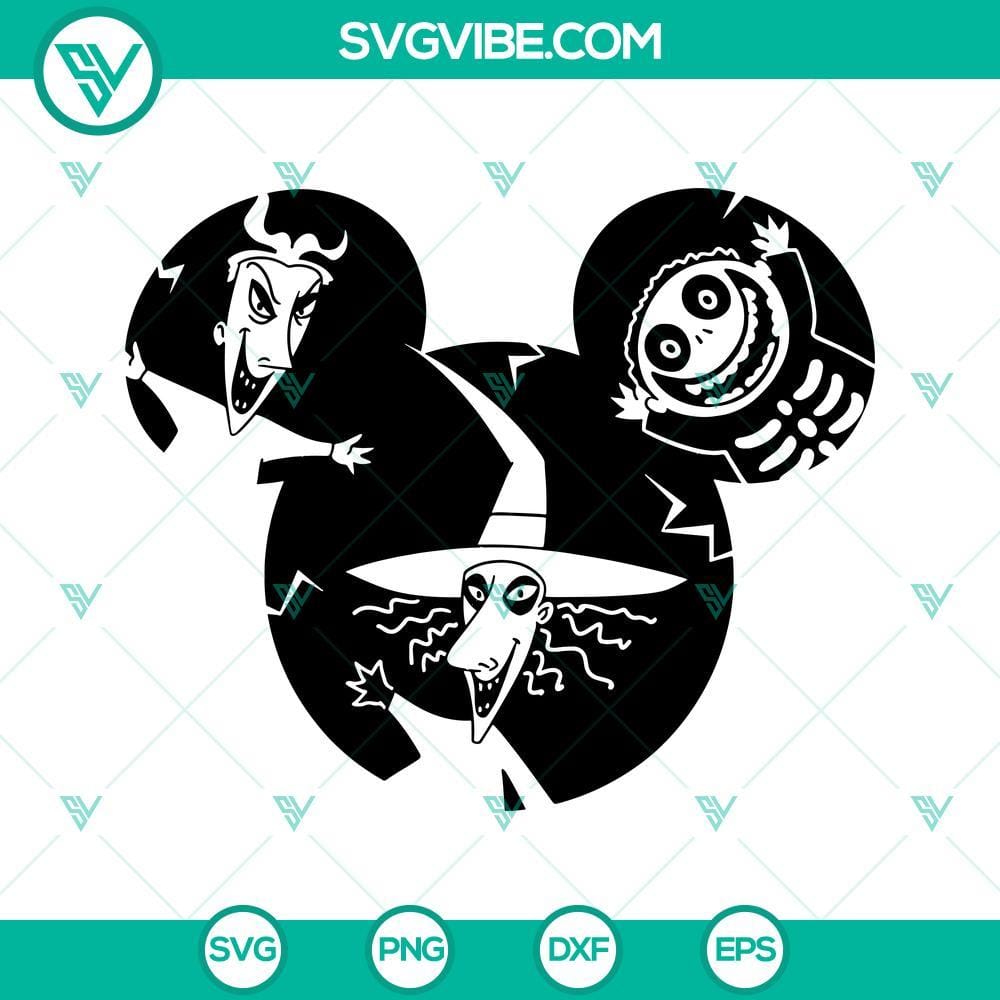 Lock Shock Barrel SVG Image, The Nightmare Before Christmas SVG Download PNG DXF Lock Shock Barrel SVG image inspired by The Nightmare Before Christmas. Download available in SVG, PNG, and DXF formats.