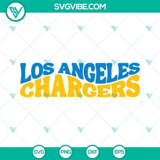 Los Angeles Chargers football team logo SVG download in PNG, DXF, and EPS cut file formats.