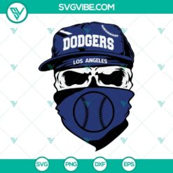 Los Angeles Dodgers Skull SVG Files, Dodgers Baseball SVG Images PNG DXF EPS 2