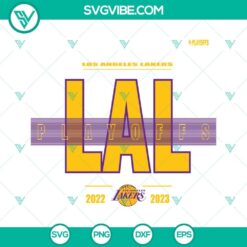 Los Angeles Lakers Playoffs 2023 SVG Download, NBA Playoffs 2023 SVG Files PNG