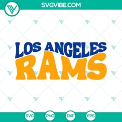 Los Angeles Rams football SVG, PNG, DXF, and EPS cut files for DIY crafts and projects. Perfect for NFL fans.