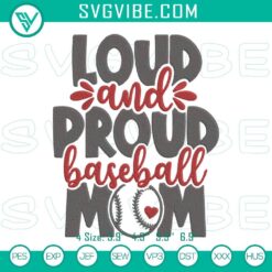 Embroidery designs for baseball moms, featuring funny and proud sports mom patterns. Great for DIY projects.
