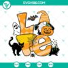 Halloween Love Gnome Pumpkin, Black Cat, and Ghost Pumpkin SVG file - spooky and cute digital design for crafting projects.