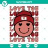 Smiley face, hearts, and retro couple SVG images for love theme designs.