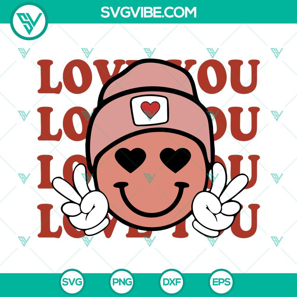 love-you-svg-smiley-face-svg-retro-valentine-svg-valentine-s-day-svg-png-dxf-eps-cut-files-6-mockup.jpg Retro Valentine SVG with Love You and Smiley Face designs for Valentine’s Day crafts and projects.