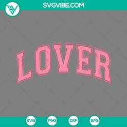 Lover Valentine SVG files with Baseball Font design in PNG, EPS, and DXF formats for crafting. Ideal for Valentine's Day projects.