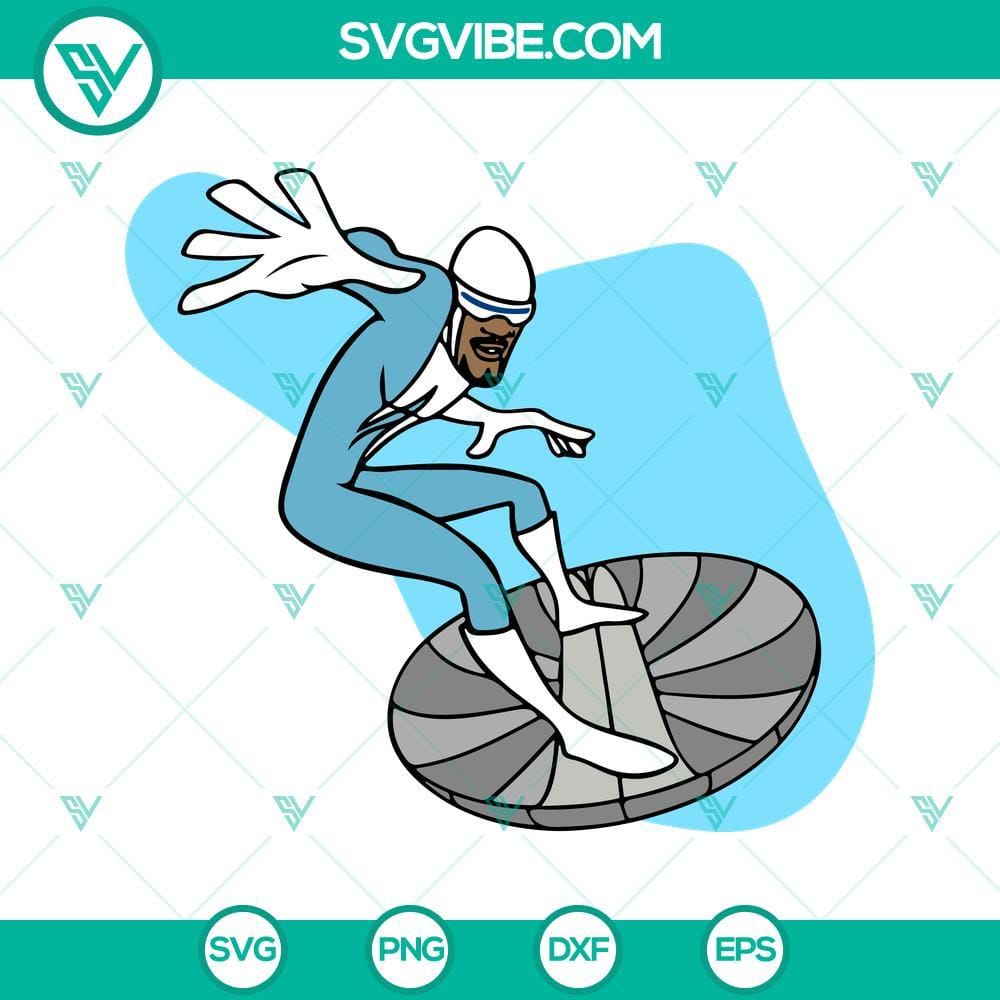 Lucius Best Frozone SVG, The Incredibles Character SVG PNG DXF EPS Cut Files Lucius Best Frozone SVG design, The Incredibles character, PNG & DXF files, superhero ice powers costume, digital download.