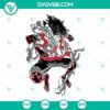 Luffy Gear Fourth SVG images for Cricut, featuring One Piece manga design in PNG, DXF, and EPS formats.