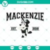Mackenzie Bluey EST 2018 SVG file with Bluey Cartoon characters in digital design.