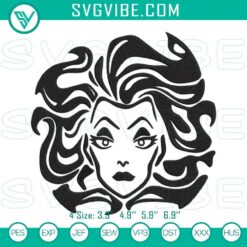 Madame Leota embroidery designs featuring spooky Haunted Mansion theme, ideal for craft projects.
