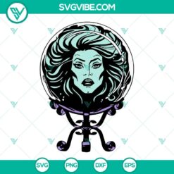Madame Leota SVG files inspired by The Haunted Mansion for Disney movie Halloween crafts.