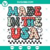 Patriotic SVG file with 4th of July theme, made in the USA - perfect for crafting projects.
