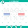 MAGA King cut files for Cricut and Silhouette machines in SVG, PNG, DXF, and EPS formats. Great for patriotic crafts and projects.