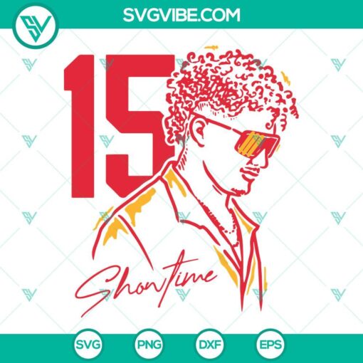 High-quality collection of 15 Patrick Mahomes and Kansas City themed SVG images for digital use. #MahomesSVG #ShowtimeSVG #KansasCitySVG.