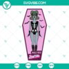 Mali Boo Barbie Halloween SVG PNG DXF EPS Files, spooky and cute Barbie doll design for crafting projects.