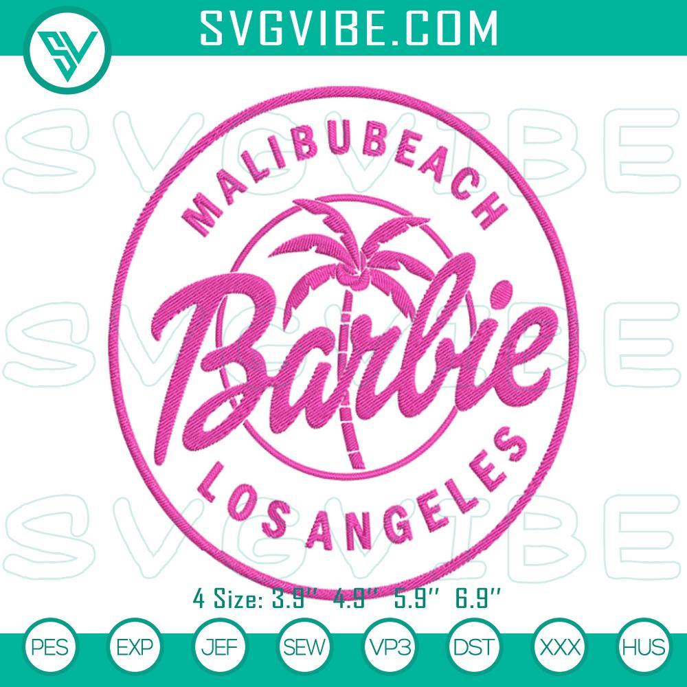 malibu-beach-los-angeles-barbie-embroidery-designs-malibu-barbie-embroidery-files-mockup.jpg Malibu Beach Barbie embroidery designs featuring Los Angeles beach scene and pattern. Perfect for crafting projects.