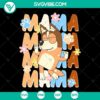 Mama Bluey and Bingo family SVG image for download, featuring Bluey and her iconic characters, ideal for crafts and designs.
