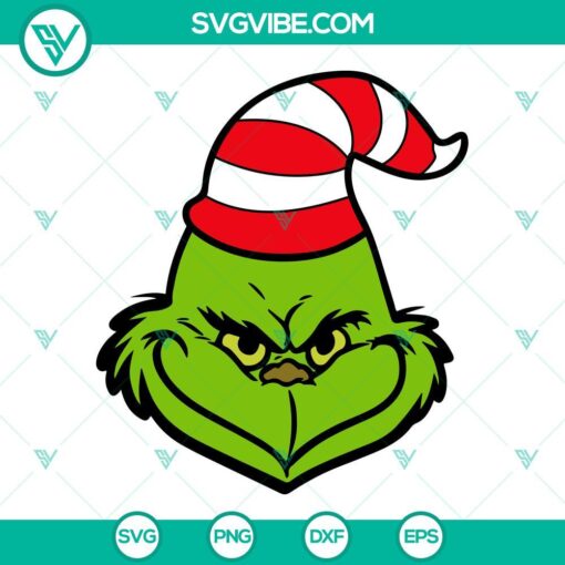 Mama Grinch Bundle SVG Files, Grinch Face Custom Name Kid SVG Download PNG Cut 5