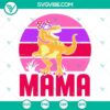 Mama Tyrannosaurus Rex SVG files with Mamasaurus design, ideal for dinosaur mom crafts. T-Rex mom SVG image.