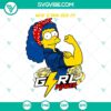 Marge Simpson "We Can Do It" Girl Power SVG design download in PNG, DXF, EPS formats.