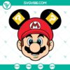Mario Mickey Ears SVG with Super Mario Disney Mouse Ears design - SVG download for crafting projects, The.