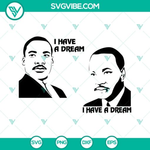 Martin Luther King SVG image bundle featuring MLK design and I Have A Dream theme for instant download.