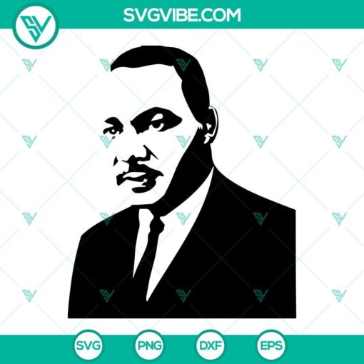 Martin Luther King SVG file design with PNG, DXF, and EPS formats for vector clipart.