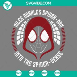 Spider Man Miles Morales SVG logo with PNG, EPS, DXF files, ideal for download.
