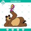 Masha and The Bear SVG images for Cricut - PNG, DXF, EPS cut files with popular characters, perfect for crafting projects.