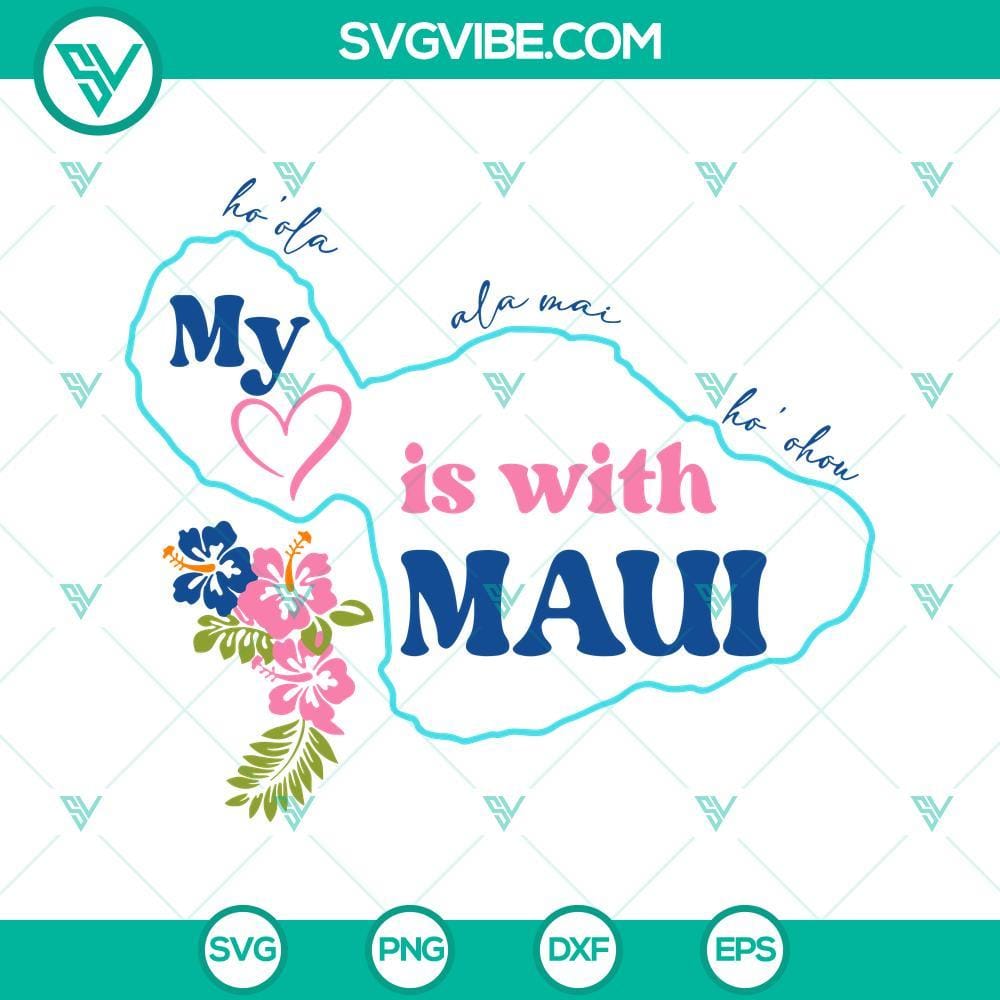 Maui Hawaii SVG, Maui SVG, Maui Strong SVG Maui Hawaii SVG file featuring Maui Strong design, available for download.