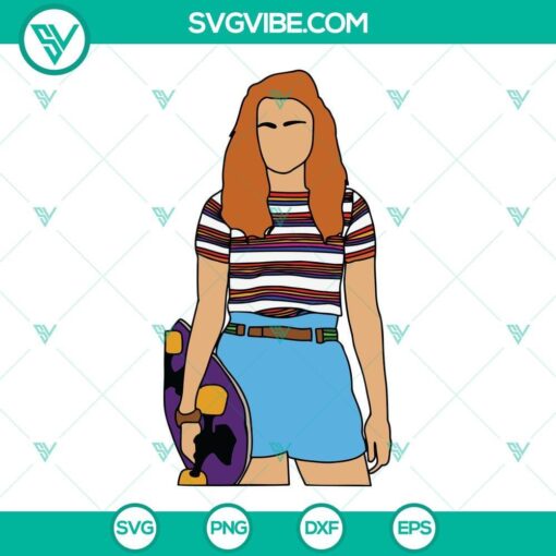 Max Mayfield Stranger Things SVG file with instant download in PNG, DXF, EPS formats. Stylish and trendy design for fans.