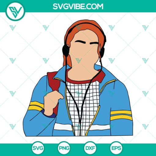 Max Mayfield from Stranger Things season 4 SVG file, perfect for fans of the show.