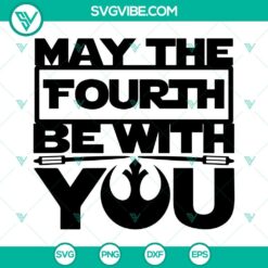 May The Fourth Be With You and Resistance Logo Star Wars themed SVG images for digital use.