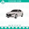 Mazda 3 auto embroidery design file for car enthusiasts, digital embroidery file.