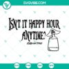 Mega Pint SVG, Happy Hour Anytime SVG, Johnny Depp SVG Files for digital designs. Great for crafts and creative projects.