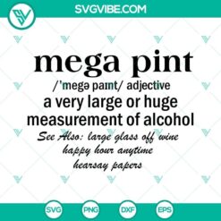 Mega Pint SVG file featuring Johnny Depp SVG images in PNG format for Happy Hour Anytime Hearsay design.