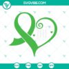 Mental Health Awareness ribbon heart SVG file with "Fight The Stigma" design - perfect for raising mental health awareness campaigns.