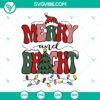 Retro Christmas SVG files with Merry And Bright design, festive Christmas images perfect for crafting projects.