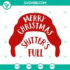 Merry Christmas Shitter’s Full SVG Download featuring Cousin Eddie Christmas design, ideal for holiday projects and crafts.